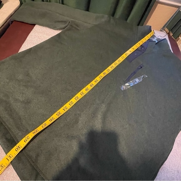 Tommy Hilfiger XL green and blue 1/4 snap sweater New NWT - Picture 10 of 11